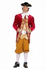 Men's Deluxe 18th Century Masked Ball Costume Size XL - XXL